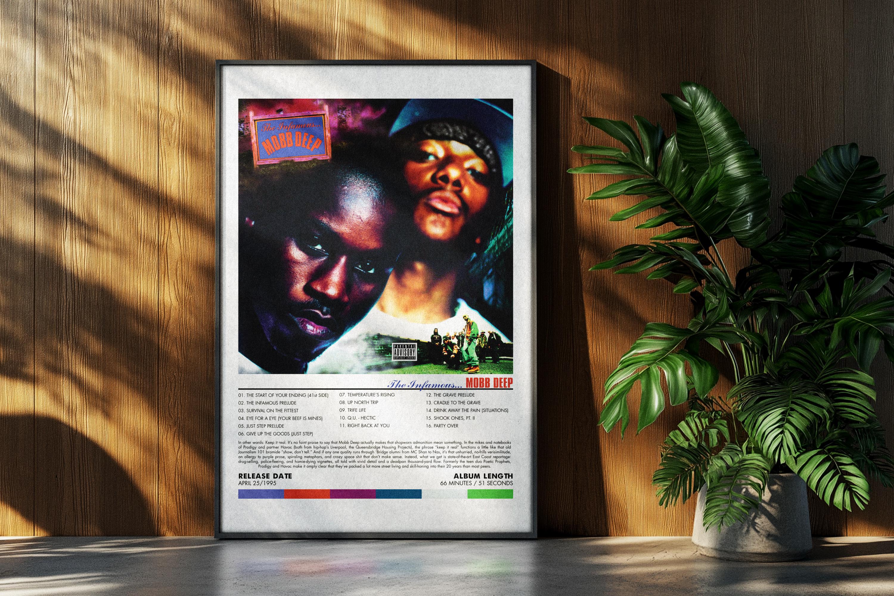 The Infamous Mobb Deep 'the Infamous' Album Cover Art Print: 90s Hip Hop (digital ...