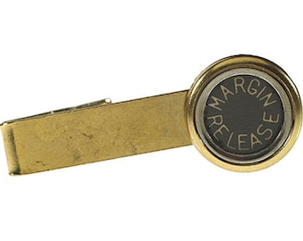 Vintage Typewriter Function Key Tie Clip (gold)