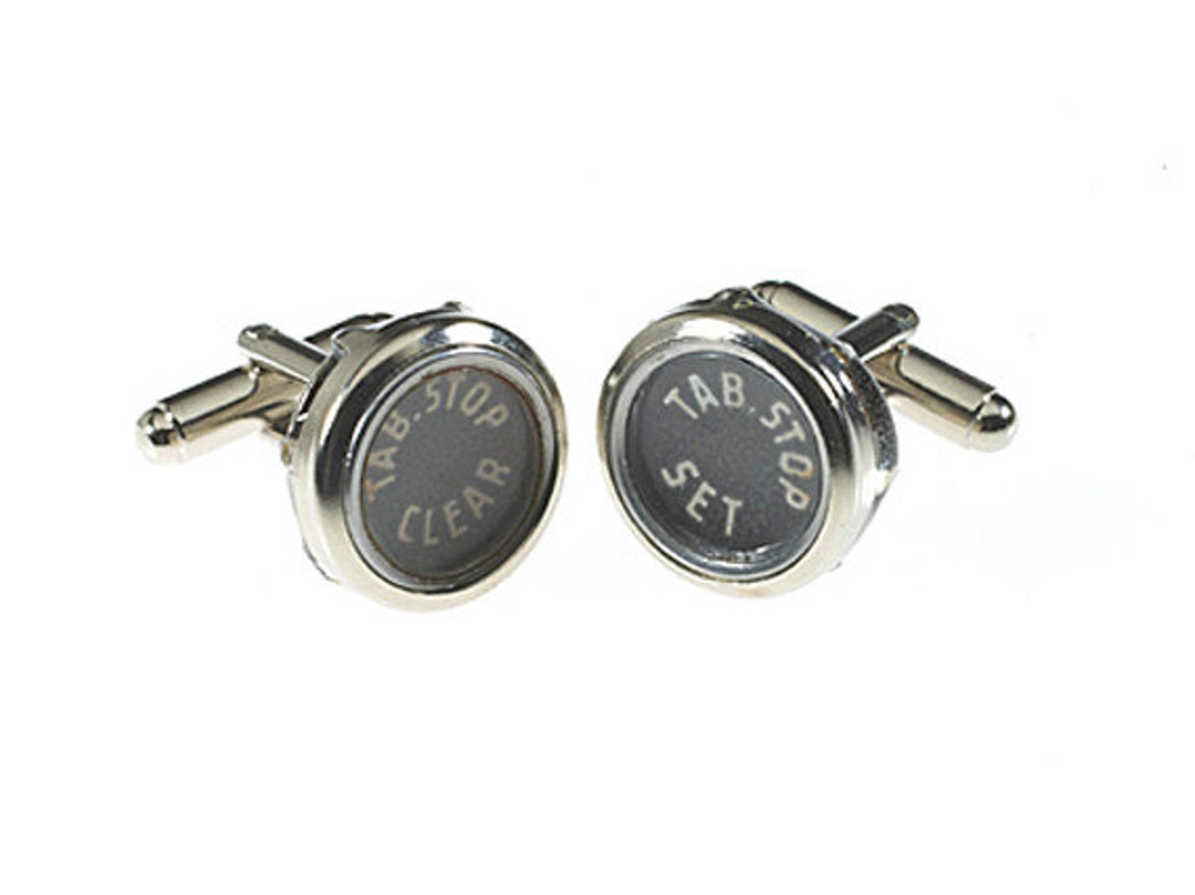 Vintage Typewriter Function Key Cufflinks silver Etsy