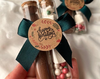 Christmas Hot Cocoa Tube Set, Marshmallows and Sprinkles