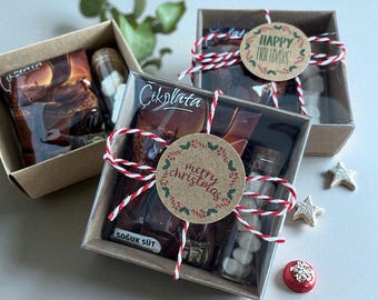 Christmas Hot Cocoa Gift, Marshmallow Favors, Holiday Party Treat