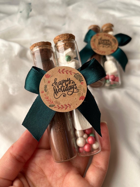 Christmas Hot Cocoa Tube Set, Marshmallows and Sprinkles