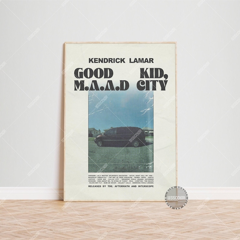 Kendrick Lamar / Kendrick Lamar Posters / Good Kid, M.a.a.d City Poster