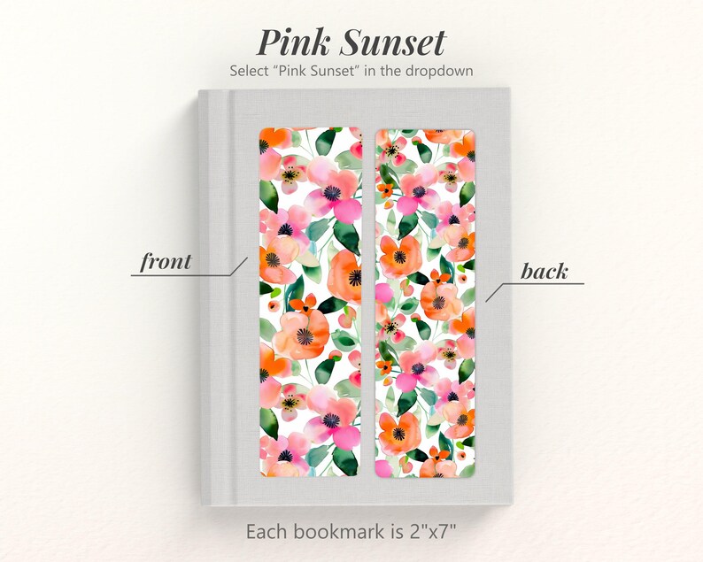 Spring Floral Bookmarks, Mothers Day Bookmark Gift, Bookish Set ...