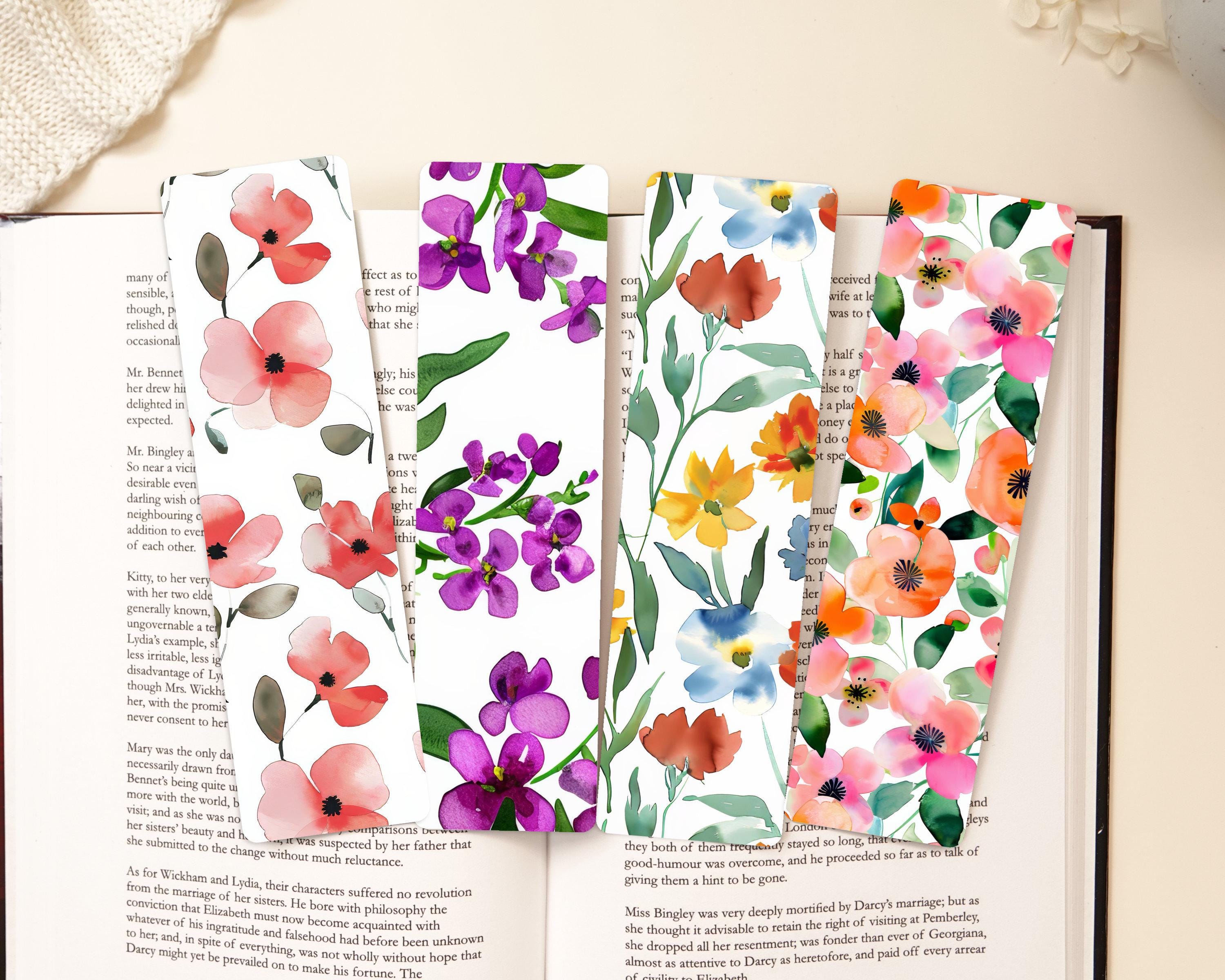 Spring Floral Bookmarks, Mothers Day Bookmark Gift, Bookish Set ...