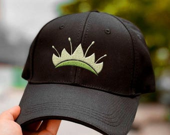 Embroidered Princess Crown Hat, Adjustable Baseball Cap