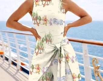 Winnie The Pooh Tennis Dress, Eeyore Tigger Piglet Print