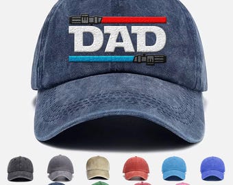 Star Wars Dad Embroidered Hat, Vintage Baseball Disneyland Trip Cute Funny Cap, Disney Star Wars Hat 2025 Washed Trucker Hats