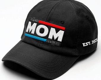 Custom Est. Star Wars Mom Embroidered Hat, Disney Trip Washed Trucker Cap