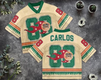 Custom Football Jersey, Y2K Mesh, Personalized Name & Number