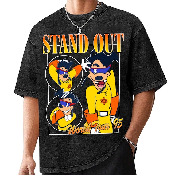 Goof Max Stand Out '95 T-Shirt, Retro Mineral Wash Comfort Colors Tee