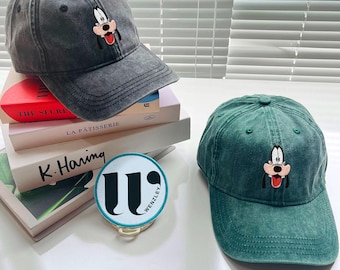 Goofy Embroidered Hat, Vintage Baseball Disneyland Trip Cute Funny Cap, Disney Character Hat 2025 Washed Trucker Hats