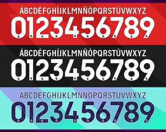 Arsenal 2024 2025 Premier League Font | Customizable Jersey Design & Fan Apparel | Gunners Font  Saka  Rice Saliba Havertz Martinelli Merino