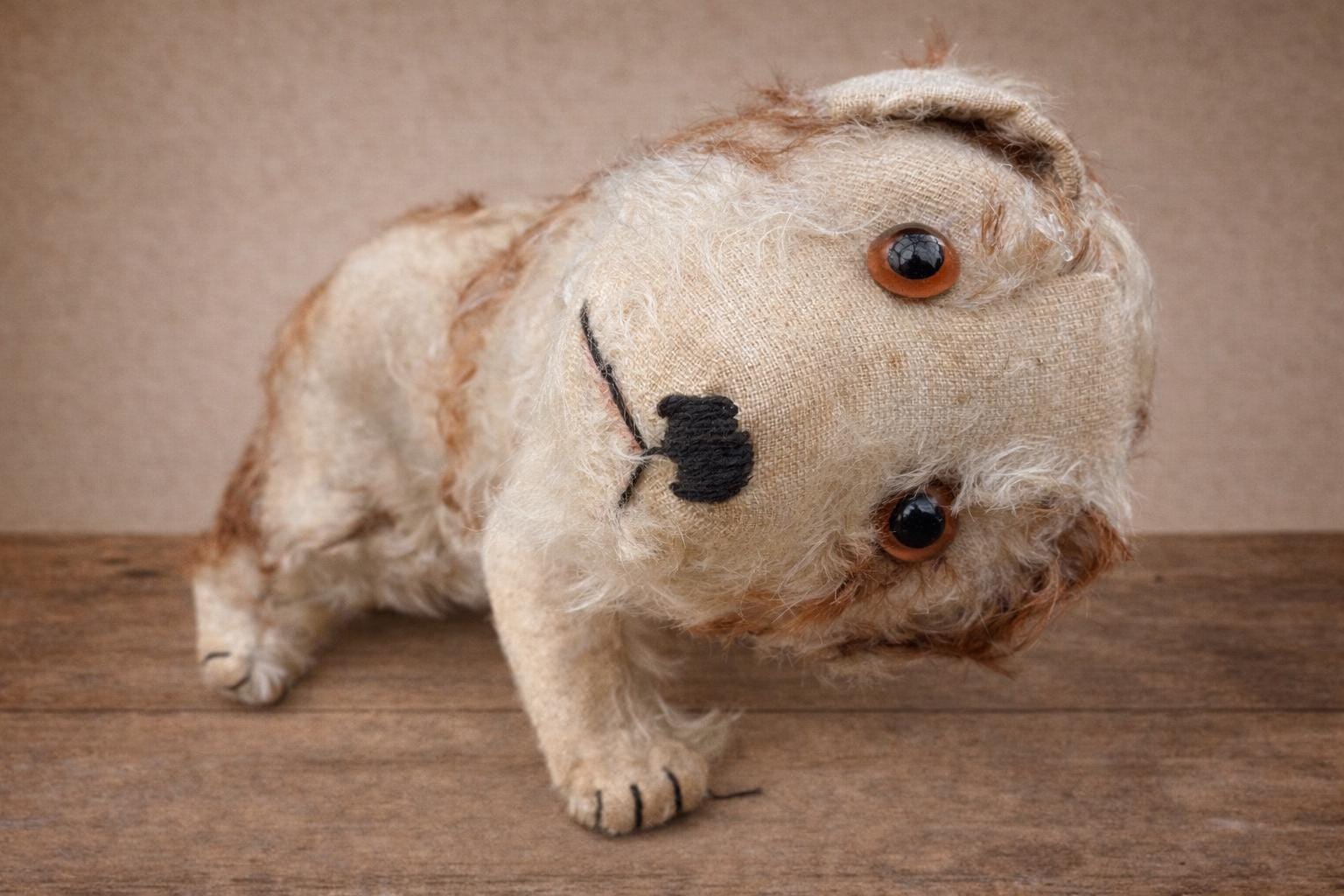 Lievre (lapin) Steiff Ancien Avec Bouton - 1940/50 - Longueur 22 Cm - Collection