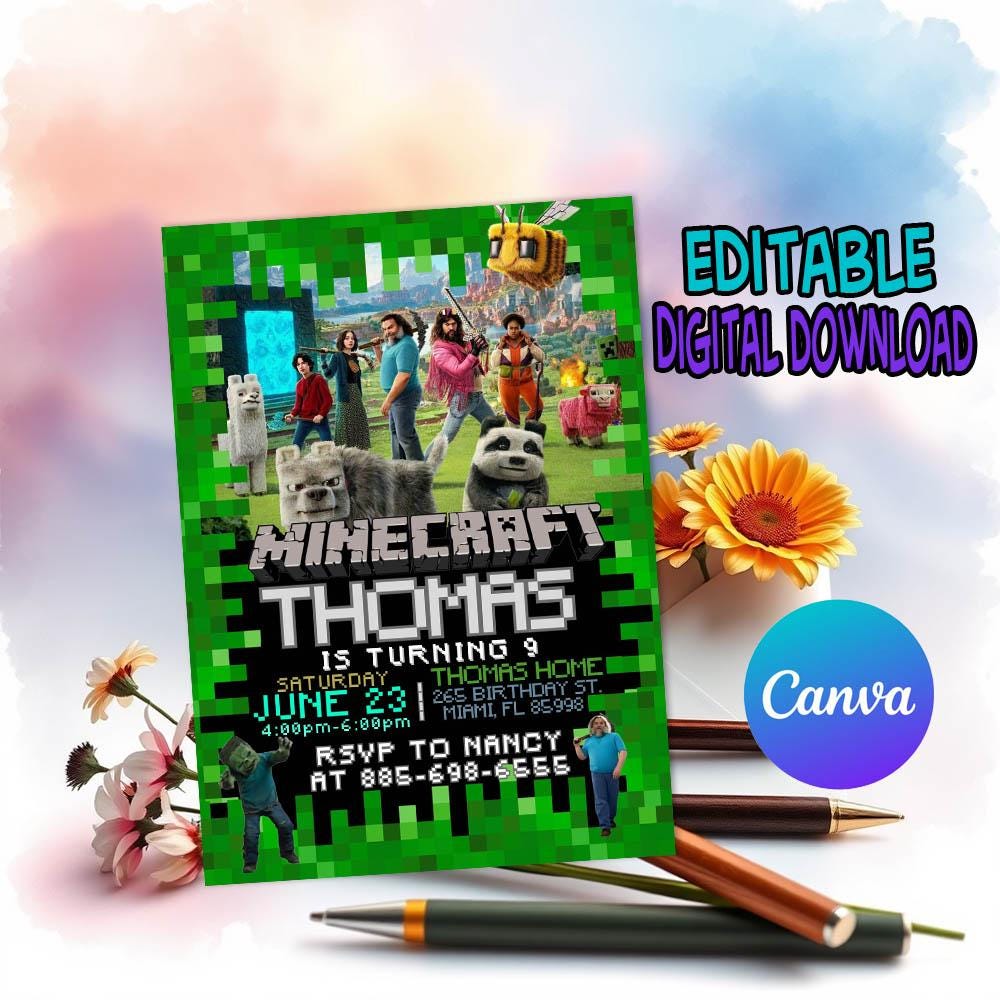 Editable Browser-Based Minecraft Invite