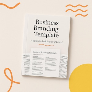 Business Branding Template | Printable Brand Identity Builder + Mission & Logo Planner