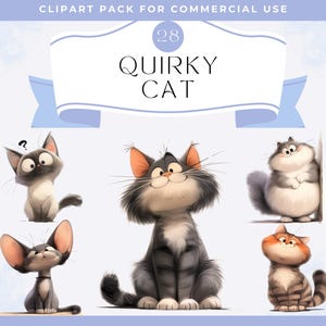 Clipart chat original PNG chats fantaisistes chaton sublimation clipart animaux mignons graphiques fantaisistes illustrations drôles amoureux des chats