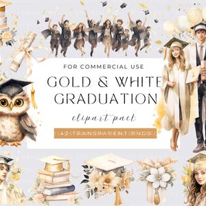 Aquarell Gold Graduierung Sammlung Clipart, Grad PNG Graduierung Blumen Clipart, Abschlusskappen Clipart, Diplom Clipart, kommerzielle Nutzung