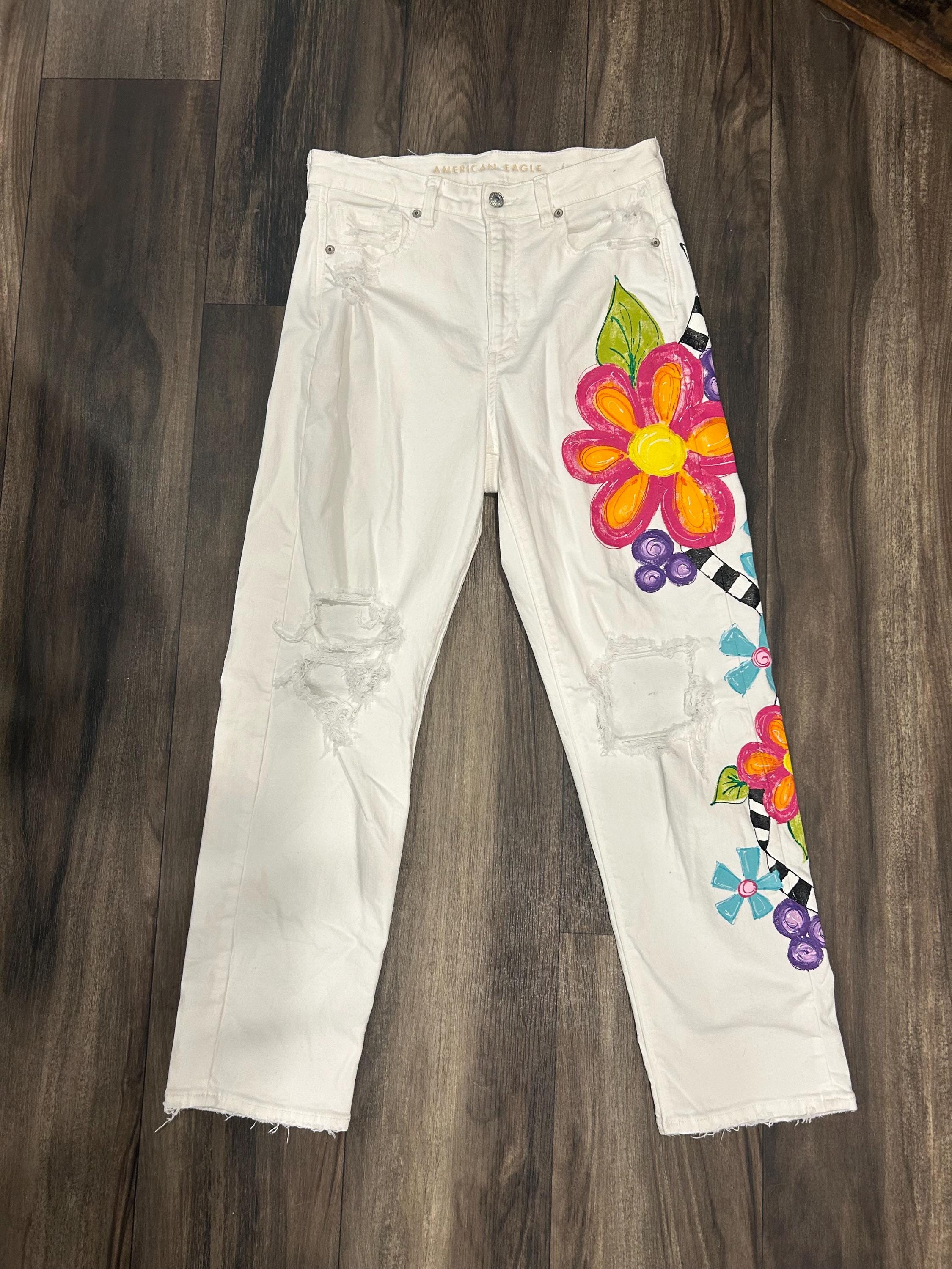 Eagles Painted Jeans