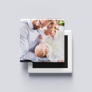Personalised Photo Magnets | Custom Fridge Magnets Set of 9 | Christening | Anniversary Gift, Photo Christmas Gift, Custom Photo Magnet