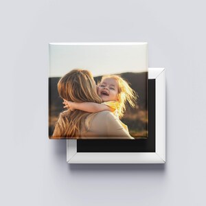 Personalised Photo Magnets | Custom Fridge Magnets Set of 9 | Mothers&#39;s Day | Anniversary Gift, Photo Christmas Gift, Custom Photo Magnet