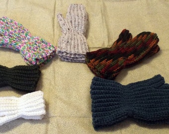 Crochet Mittens Pattern Instant Download Knitting Worsted Baby Toddler Small Child Medium Child Large Child Ladies Mens