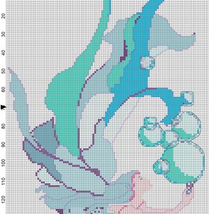 Fairy Mermaid Fantasy Original Cross Stitch Pattern Instant Digital Download
