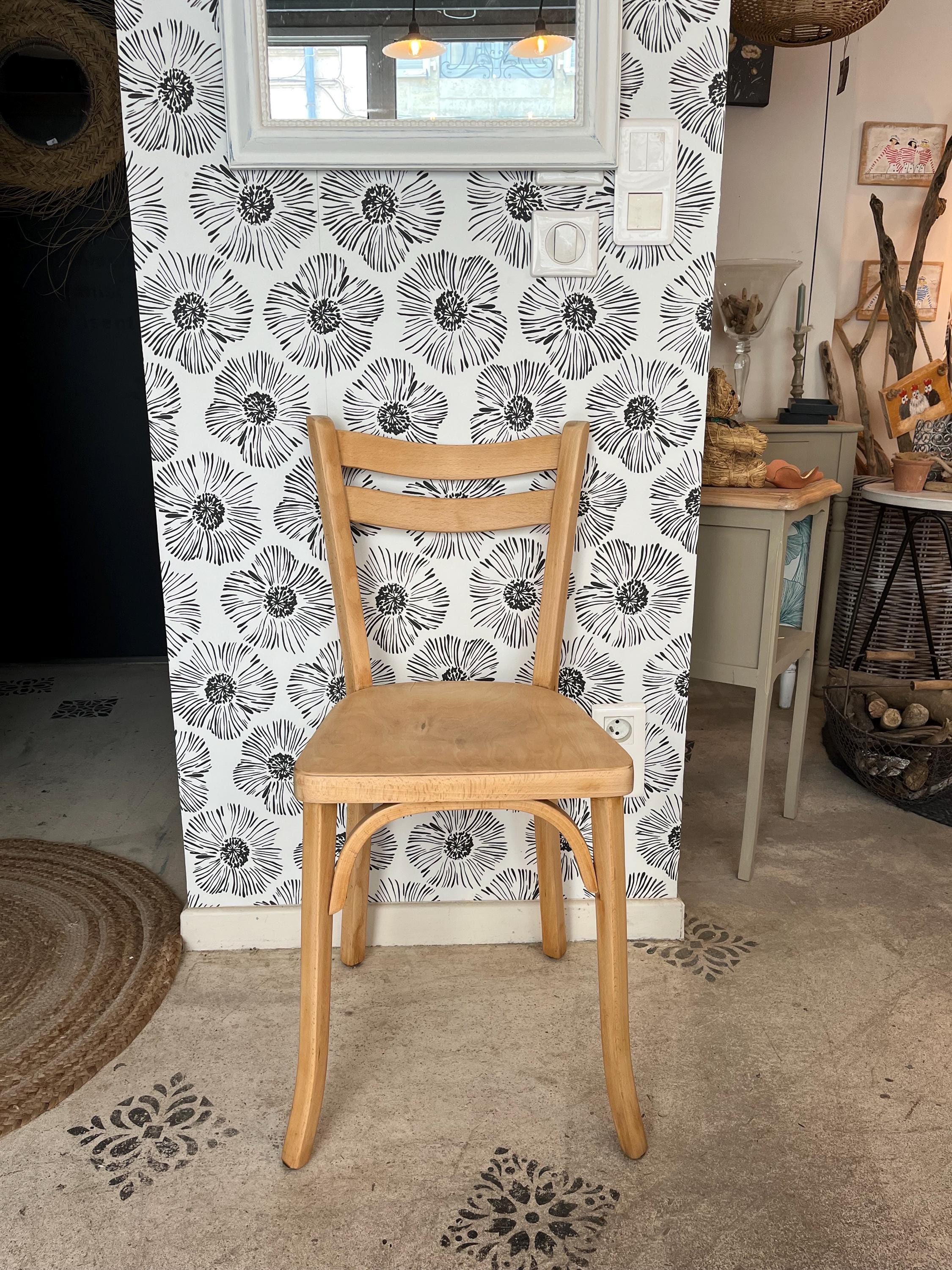 Chaise Bistrot Nao Vintage Marque Baumann Bois Scandinave Années 50 60 70