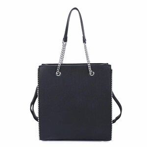Sac Cabas Femme A4 - Shopper Porté Main Epaule Grande Taille XL - Cabas de Cours Filles lycée - Chic Tendance