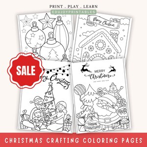 Magische Weihnachten Malvorlagen für Kinder | Druckbares Feiertags-Spaß-Bundle | Sofortiger Download & kreative Familienaktivität
