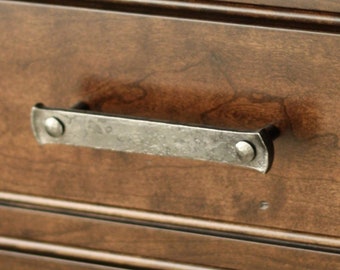Drawer Handle - 5" Lithops Tenon Pull - Wrought Iron Drawer Handle
