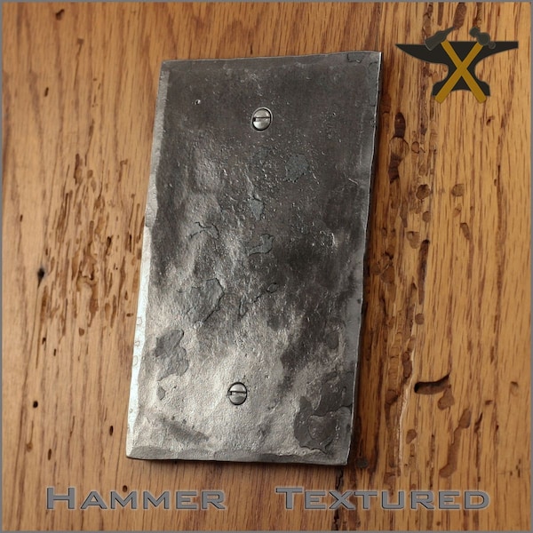 Hammer Textured Single Gang Blank/Delete wall plate