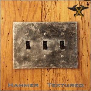 Switchplate - Hammer Textured Triple Switch/Toggle Wall Plate