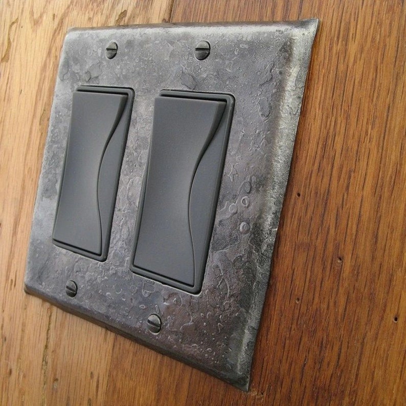 Metal Switch Plate Fire Cooked Double Rocker/Decora Wall Plate afbeelding 2