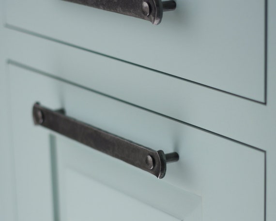 Drawer Handle 8 Lithops Tenon Pull Wrought Iron Etsy