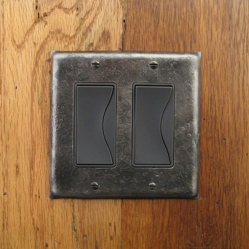 Metal Switch Plate Fire Cooked Double Rocker/Decora Wall Plate afbeelding 3