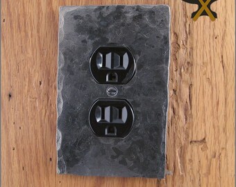 Outlet Cover Plate - Hammer Textured Single Plug/Outlet Wall Plate