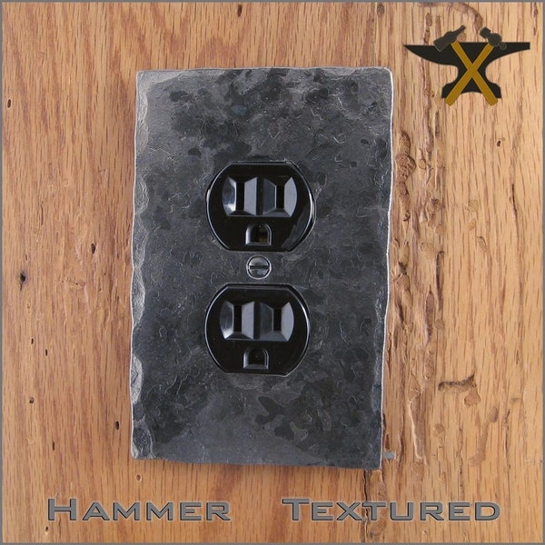 Outlet Cover Plate - Hammer Textured Single Plug/Outlet Wall Plate