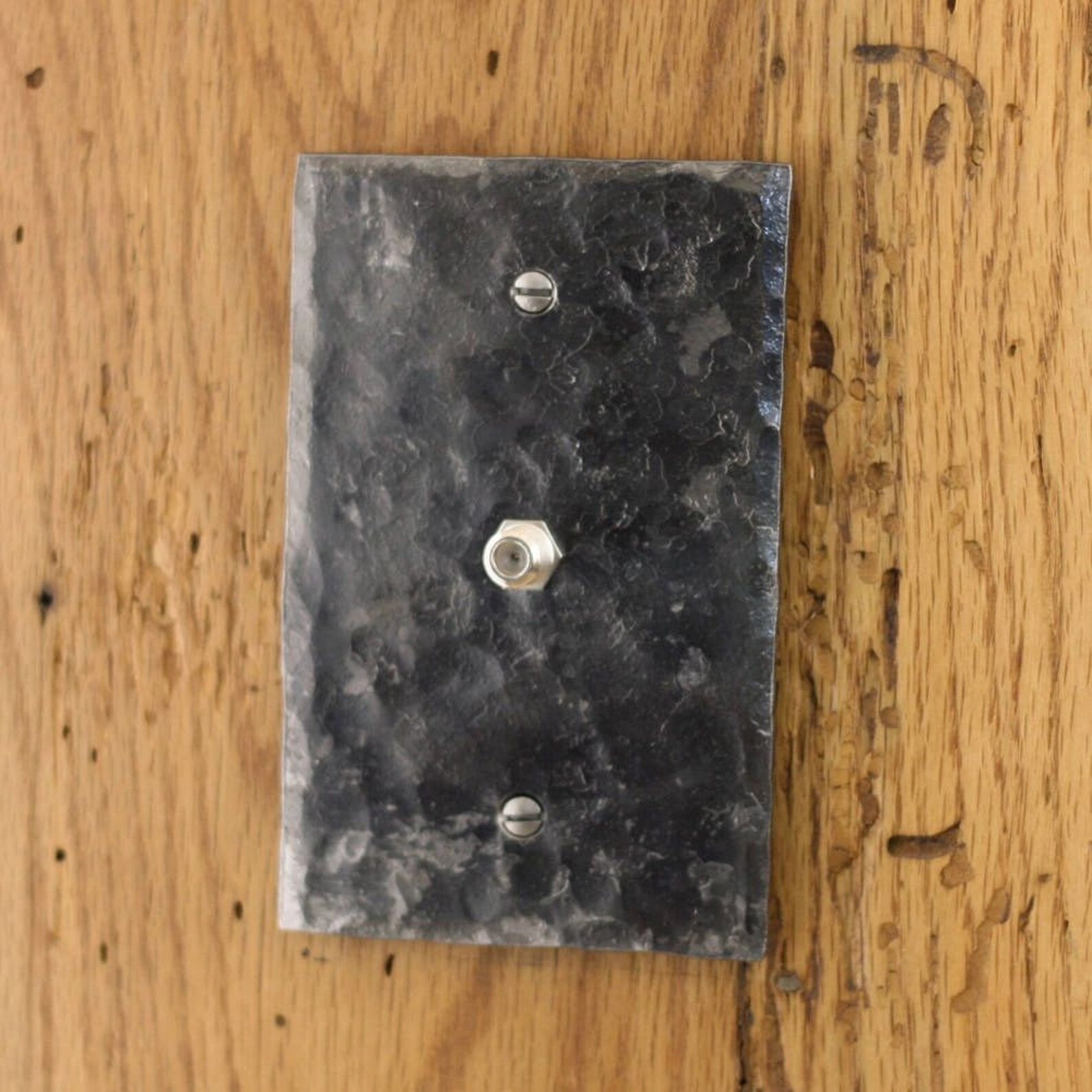 Cable Cover Plate Hammer Textured Single Cable/Coax Wall Etsy