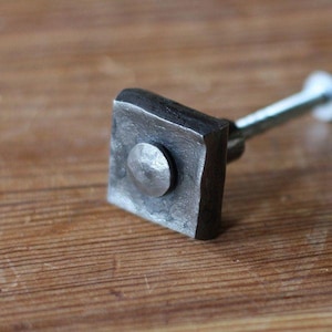 Cabinet Pull - Hand Forged Tenon Knob - Drawer Hardware