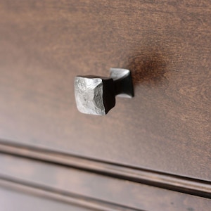 Drawer Pull - Hand Made Steel Frithia Knob 2.0 - Cabinet Hardware -
