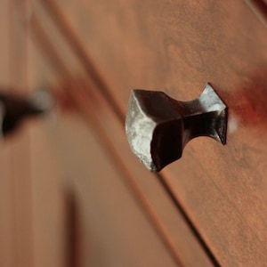 Drawer Pull - Hand Made Steel Frithia Knob 2.0 - Cabinet Hardware -