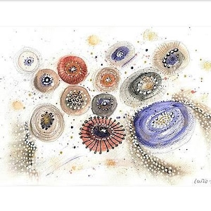 FIORI PASTELLI foglio A4 ORIGINALE pittura pennarelli gesso carta acquerello Lumio arte decorazione casa senza cornice regalo fiori
