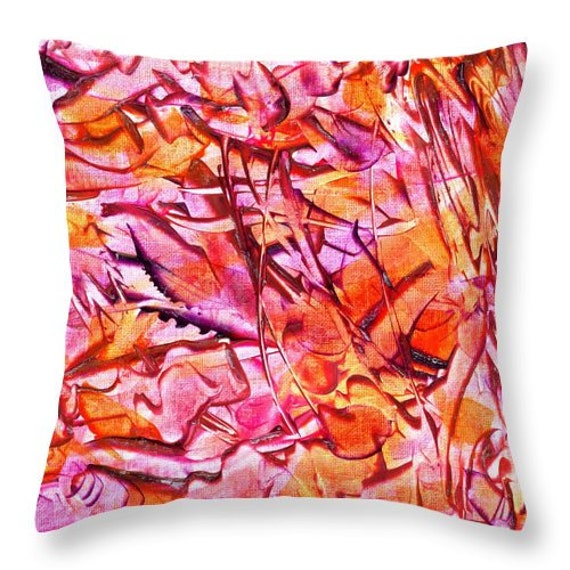 Housse Coussin Fleurs Sauvages Image d'un Tableau Original Lumio Paintings Decoration Maison Canapé