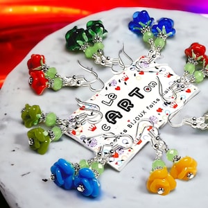 Le cARTon BIJOUX BOUCLES d'oreilles 2 écrin idée cadeau boucles d'oreilles porte-cles fête mères pères pâques noel bapteme mariage communion