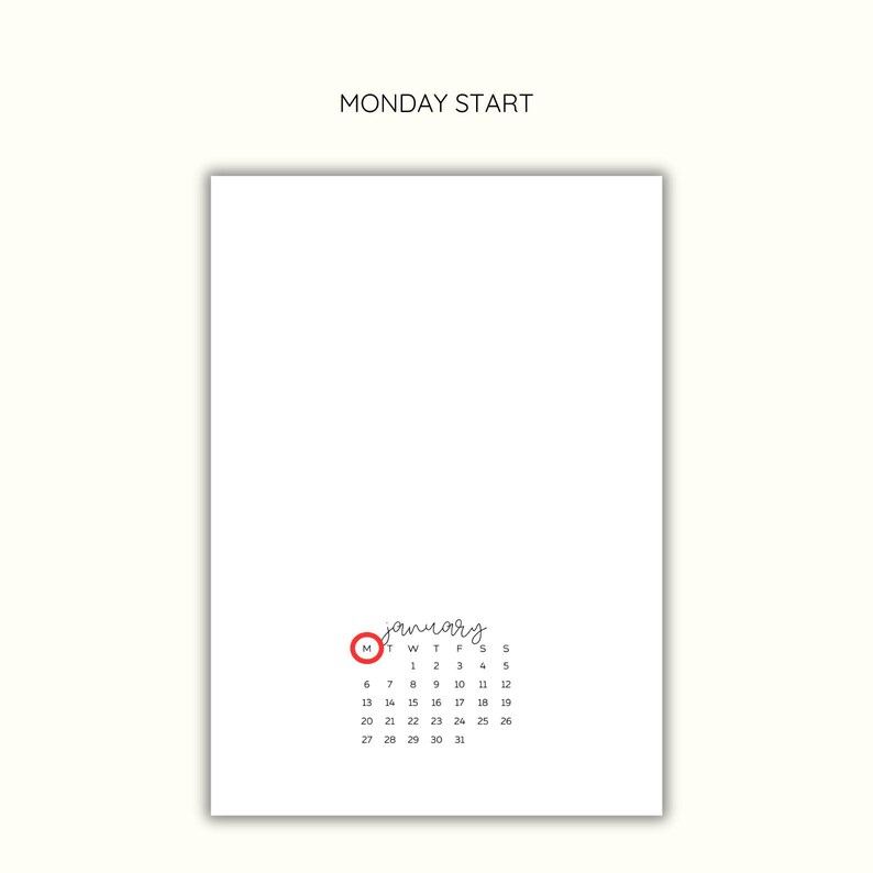2025 Mini Calendar 3x3 Sunday Start, 3x3 Monday Start, Printable
