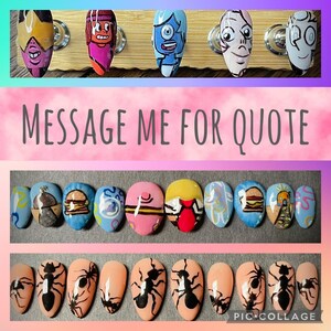 Custom Mystery Reusable Press On Nails - Character or Theme based