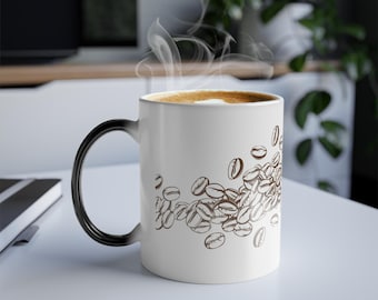 Farbwechsel Kaffeetasse: Festliches Feiertags-Trinkgefäß, 11 Unze