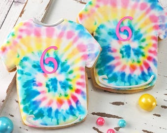 Tie Dye Cookies (4" size) - Next Ship Date is 4/3 or for Pre-Ordering up to 12 weeks - SHIPPING INCLUDED