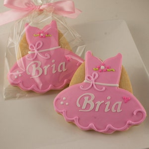 Ballet Dress Cookies 4 size, bowed Ships 5/7/24 or will Delay up to 10 weeks per your Need by Date FREE Shipping image 1